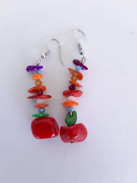 Πολύχρωμα Σκουλαρίκια