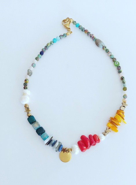 Κολιέ πολύχρωμο Michaela