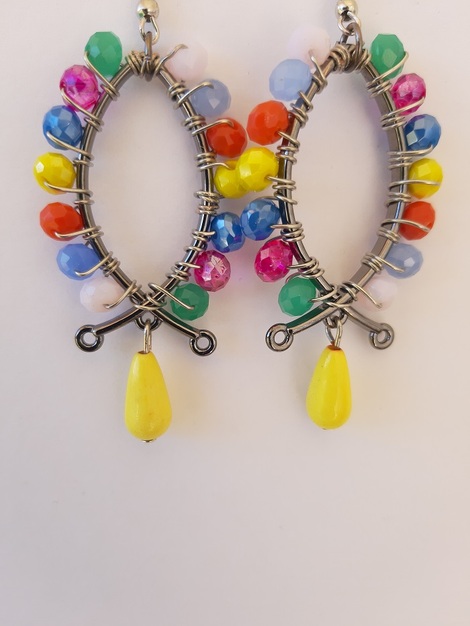 Πολύχρωμα Σκουλαρίκια