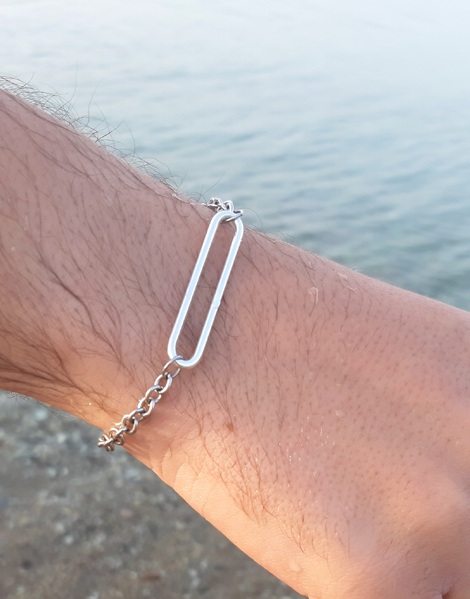 Βραχιόλι αντρικό ατσάλινο Ios