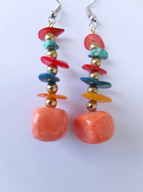 Πολύχρωμα Σκουλαρίκια