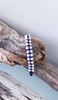 Βραχιολι πλεκτό στο χέρι macrame με φυσικές πέτρες Δανάη