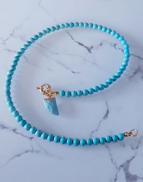 Κολιέ με φυσικέε πέτρες Χαολίτη Anatoli