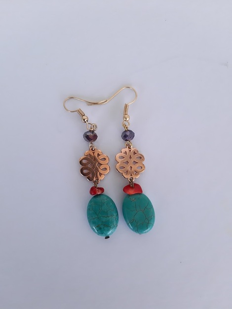 Σκουλαρίκια με Τυρκουάζ