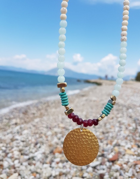 Κολιέ με φυσικές πέτρες Elafonisos